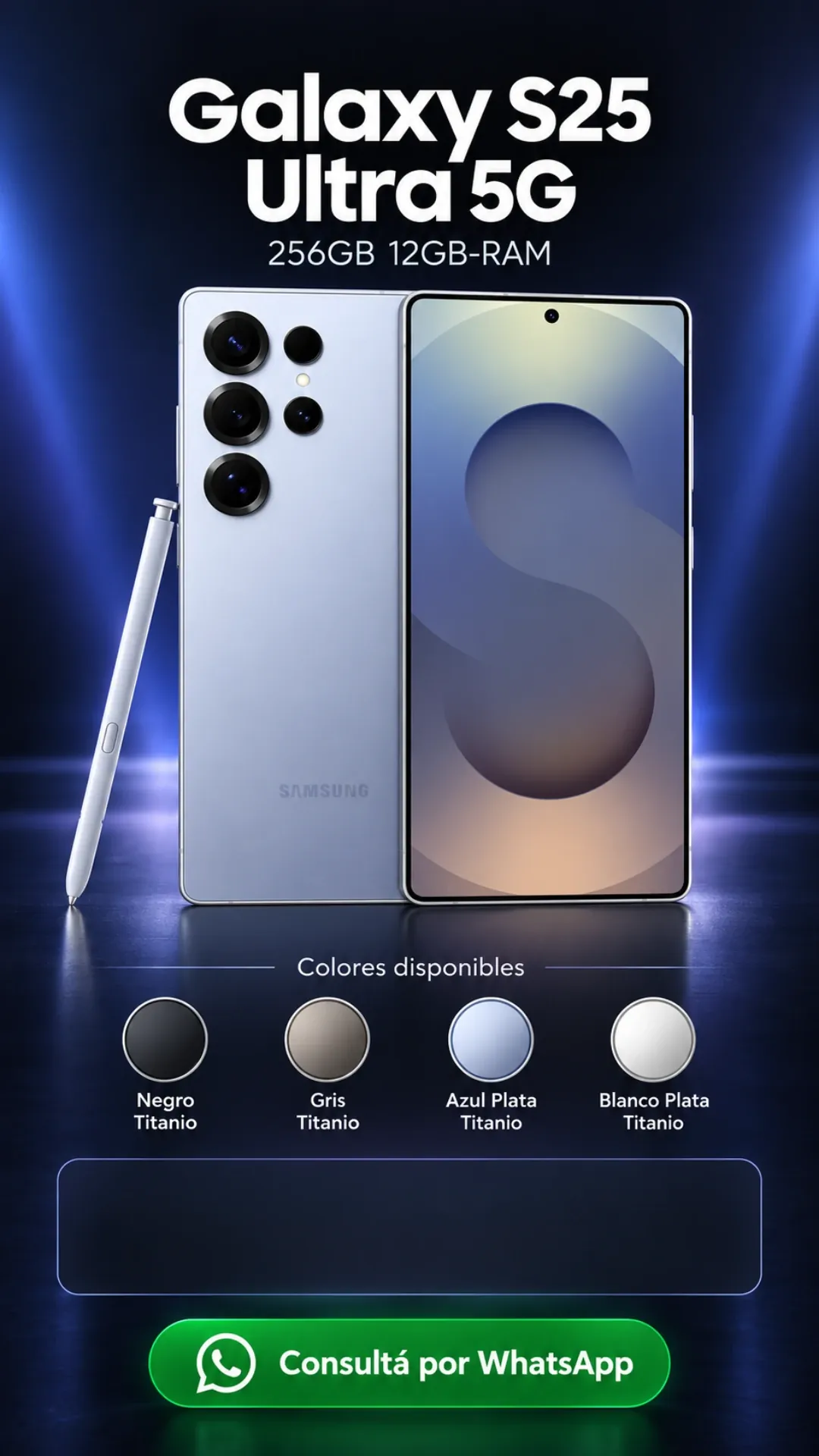 Samsung Galaxy S25 Ultra 5G 256GB 12GB RAM (nuevo) ₡479,900